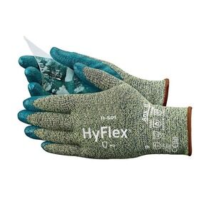 Ansell HyFlex 11-501 Cut Resistant Nitrile Coated Work Gloves Size 7 Small